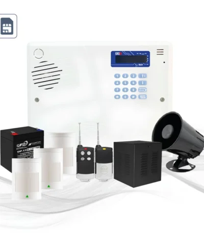 پکیج دزدگیر سایلکس با سه چشمی باسیم با مرکز فرمان SG8-Lite