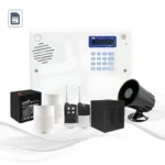پکیج دزدگیر سایلکس با دو چشمی باسیم با مرکز فرمان SG8-Lite