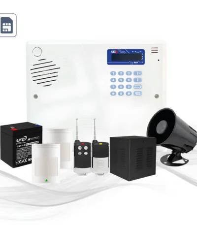پکیج دزدگیر سایلکس با دو چشمی باسیم با مرکز فرمان SG8-Lite