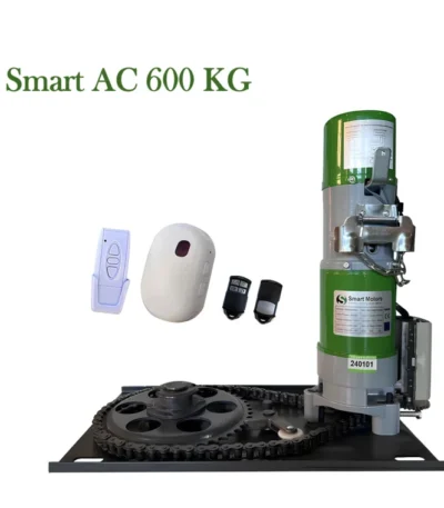 موتور کرکره ساید اسمارت 600 کیلوگرم AC فول آپشن با ریموت دیواری