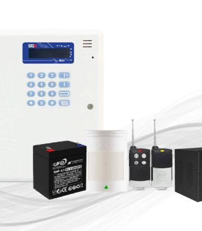 پکیج دزدگیر سایلکس با یک چشمی باسیم با مرکز فرمان SG8-Lite