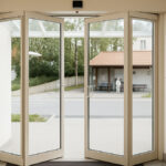 درب اتوماتیک شیشه ای تاشو